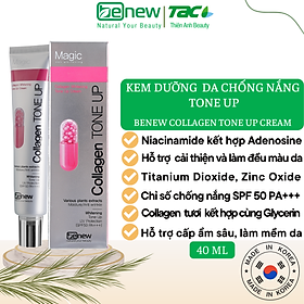 BENEW Kem dưỡng da, Chống nắng, Tone Up - BENEW COLLAGEN WHITENING TONE UP CREAM (40ml)