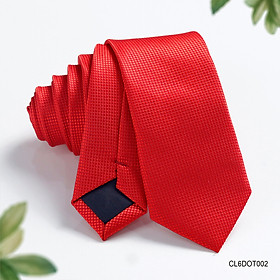 Cà vạt lụa tổng hợp bản nhỏ màu đỏ - Thomas Nguyen