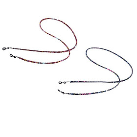 2pcs 79cm Eyeglass Chain Holder Premium Reading Glasses Straps for Women