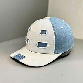 Nón kết, mũ lưỡi trai trơn rách tưa phối vải jeans form chuẩn cao cấp thời trang đường phố