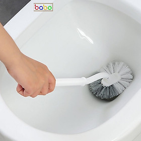 Bàn chải nhà vệ sinh cọ bồn cầu toilet không có góc chết lông mềm babo (TD24)