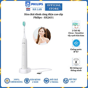 Bàn chải đánh răng điện philips sonicare hx2421 30.000 lần rung mỗi phút - hàng nhập khẩu