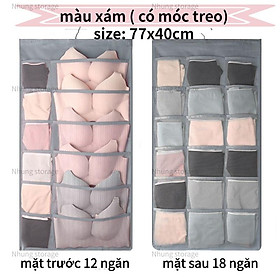 Mua Túi Vải Lưới Treo Hai Mặt Đựng Đồ Lót Tất Vớ Có Móc Treo Nhiều Ngăn Đa Dạng Tiện Dụng