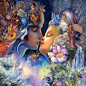 Bộ Tranh Ghép Hình 1000 Mảnh Nụ Hôn Diệu Kỳ Jigsaw Puzzle Randomcut 1000 Pcs