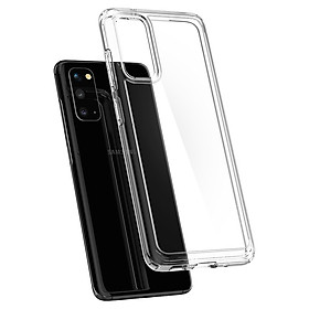 Ốp Samsung Galaxy s20 Spigen Crystal Hybrid - hàng chính hãng