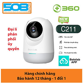 Mua Camera quan sát Qihoo 360 C211 2K 1296P  Xoay 360 độ  H264+ Smart AI App Botslab - Hàng chính hãng