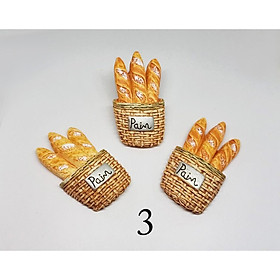 Mô hình Giỏ Bánh Mì trang trí tiểu cảnh, mô hình nhà búp bê DIY quà tặng trang trí