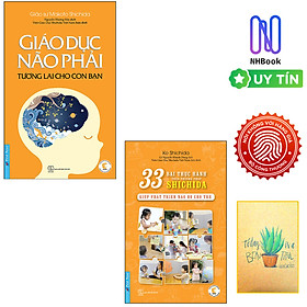 Hình ảnh Combo Giáo Dục Não Phải - Tương Lai Cho Con Bạn Và 33 Bài Thực Hành Theo Phương Pháp Shichida - Giúp Phát Triển Não Bộ Cho Trẻ ( Tặng sổ tay xương rồng )