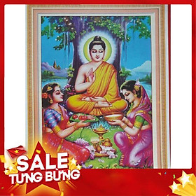 Mua FreeShip 150K Tranh thêu chữ thập Phật A1047 51x70cm chưa thêu