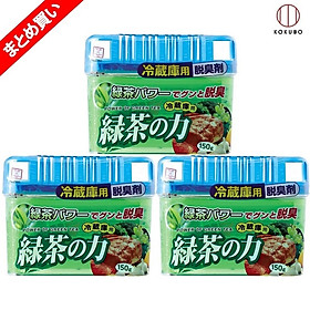 Combo 3 hộp khử mùi tủ lạnh hương trà xanh nội địa Nhật Bản