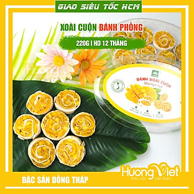 Bánh xoài cuộn bánh tráng hiệu Tư Bông, đặc sản Đồng Tháp