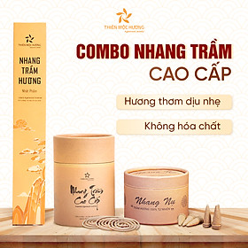 Mua COMBO nhang trầm hương tự nhiên 12 năm - Thu hút tài lộc  đem lại may mắn - Không tẩm hóa chất  không độc hại - Thiên Mộc Hương