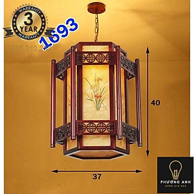 Đèn Lồng Gỗ Tự Nhiên mã 1693 Phù Hợp Trang Trí Không Gian Nhà Gỗ , Nhà Cổ, Phòng Thờ, Nhà Hàng - Đèn Phương Anh