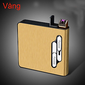 Mua Hộp đựng thuốc la kiêm bật lửa hộp quẹt điện chống gió tạo 4 tia plasma sạc pin độc lạ
