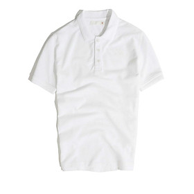 Áo Thun Polo Nam Cổ Bẻ Trắng BY COTTON White Basic Polo