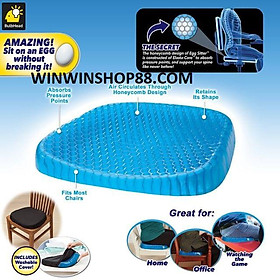 Mua Đệm lót hỗ trợ flex  Gel Silicone Tổ Ong Flex 3D Ghế Lót Ngồi Đệm Chỉnh Hình Chống Trơn Trượt Mềm Massage Ghế Văn Phòng 