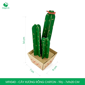 MFK04 - Cây xương rồng lắp ráp bằng giấy carton để bàn trang trí, bộ xếp hình sáng tạo - Nhiều mẫu