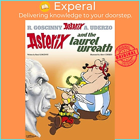 Sách - Asterix: Asterix and The Laurel Wreath - Album 18 by Albert Uderzo (UK edition, hardcover)