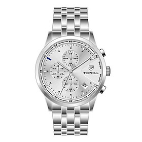 ĐỒNG HỒ TOPHILL TL022G.S1652 Dây và vỏ thép 316L, máy pin, kính sapphire