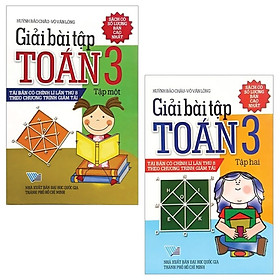 Combo Giải Bài Tập Toán 3: Tập 1 + 2 (Bộ 2 Tập)