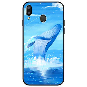 Ốp lưng cho Samsung Galaxy M20 mẫu cá voi xanh 1 - Hàng chính hãng