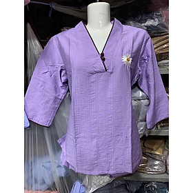 áo lam đi chùa, thời trang nữ, đồ bộ, hottrend hoa cúc