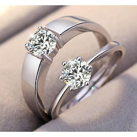 Nhẫn đôi bạc s925 kiểu dáng mới trẻ trung hot trend