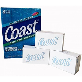 Lốc 8 bánh xà bông Coast 113g x 8 (Made in USA)