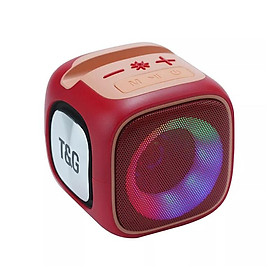Loa Bluetooth không dây di động có đèn LED RGB EONKO TG-359 hỗ trợ TF USB AUX Tai nghe TWS Pin sạc Màu sắc: đỏ TG-359