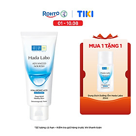 Sữa rửa mặt dưỡng ẩm tối ưu Hada Labo Advanced Nourish Cleanser 80g