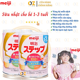 Sữa tăng cân cho trẻ 1-3 tuổi Meiji Nhật giàu dưỡng chất kèm DHA giúp phát triển cân đối chiều cao, cân nặng, trí não trẻ - OZ Slim Store