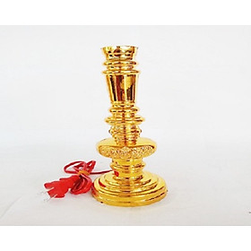 Mua Đèn bàn thờ hình nến xi vàng cực đẹp ( Bộ 2 đèn + 2 bóng )
