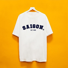 Áo Thun unisex SAI GON 1990 , áo phông cotton cổ tròn thời trang Nam Nữ phong cách Hàn Quốc