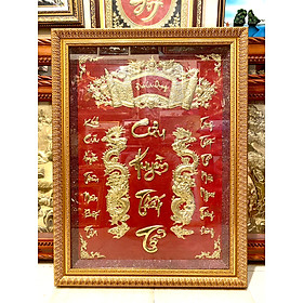 Tranh Đồng thờ cúng cửu huyền thất tổ ( 60x80cm)