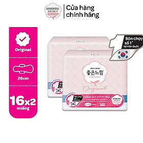 Combo 2 gói Băng vệ sinh Goodfeel Original Lõi Cotton Lõi Cotton Ban Đêm