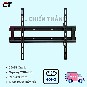 Giá treo tivi đa năng CP  55 Inch đến 82 Inch  Áp Tường và Nghiêng Cao Cấp