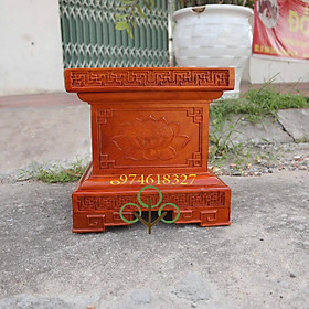 Mua Đôn chân loa Đế kê tượng gỗ hương cao 30cm