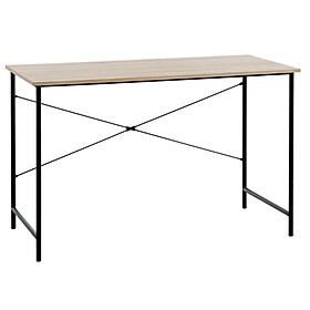 Bàn làm việc JYSK Vandborg gỗ công nghiệp khung kim loại xám/đen 120x75x60cm