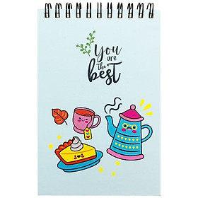 Sổ Lò Xo Teen Không Kẻ Có Chấm 80gsm - You Are The Best - The Sun 02 - Màu Xanh