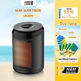 Máy sưởi mini Lebenlang LBL0278, quạt sưởi gốm 2000W, tiết kiệm điện không đốt oxy,an toàn, bảo hành 2 năm - hàng chính hãng