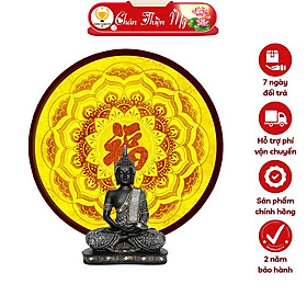 Mua Đèn Thờ Hào Quang Phật Tranh Trúc Chỉ  Trang Trí Bàn Thờ  Hào Quang Trúc Chỉ Mandala Chữ Phúc Hán TC-HQ-86