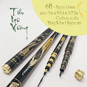 Cần Câu Tay Tiểu Ngư Vương 6H Cần Câu Đài Câu Đơn Carbon Cần Câu Cá Cao Cấp - 6m3