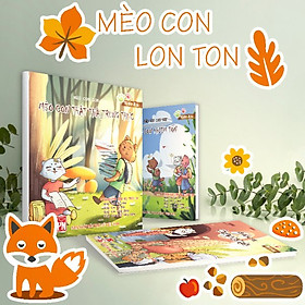 COMBO 3 TẬP MÈO CON LON TON: MÈO CON CAN ĐẢM + MÈO CON KHIÊN TỐN + MÈO CON THẬT THÀ, TRUNG THỰC