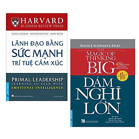 Combo 2 Cuốn Sách Kỹ Năng Làm Việc: Lãnh Đạo Bằng Sức Mạnh Trí Tuệ Cảm Xúc + Dám Nghĩ Lớn (Tái Bản 2019) / Bộ Những Cuốn Sách Kỹ Năng Hay Nhất - Tặng Kèm Bookmark Happy Life