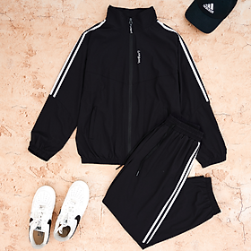 LAROMA Bộ Quần Áo Gió Nam 2 Lớp | Thiết Kế Basic - Giữ Ấm - Cản Gió - Bền Bỉ - Co Dãn Nhẹ