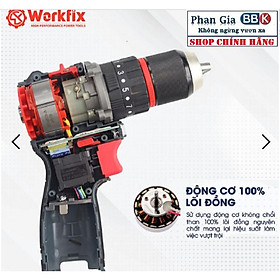 Máy khoan pin WORKFIX 16.8-Pin 4 cell-3 chức năng- Đầu kẹp 13mm- Sản phẩm bảo hành chính hãƞg