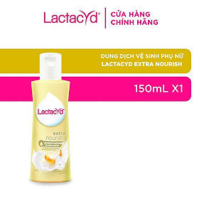 Dung dịch vệ sinh phụ nữ Lactacyd Extra Nourish Dưỡng Ẩm và Căng Mịn 150ml