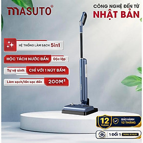 Máy lau nhà thông minh Masuto WetClean Công nghệ SWS hút rác tách nước bẩn tự động, sạch sâu 99% - Hàng chính hãng