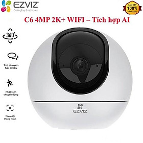 Mua Camera Wifi Ezviz C6 4Mp (2K+) tích hợp AI  quay 360 độ  đàm thoại 02 chiều  phát hiện người  động vật-Hàng Chính Hãng