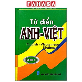 Sách - Từ Điển Anh-Việt 125.000 Từ - Bìa Cứng - NXB Dân Trí